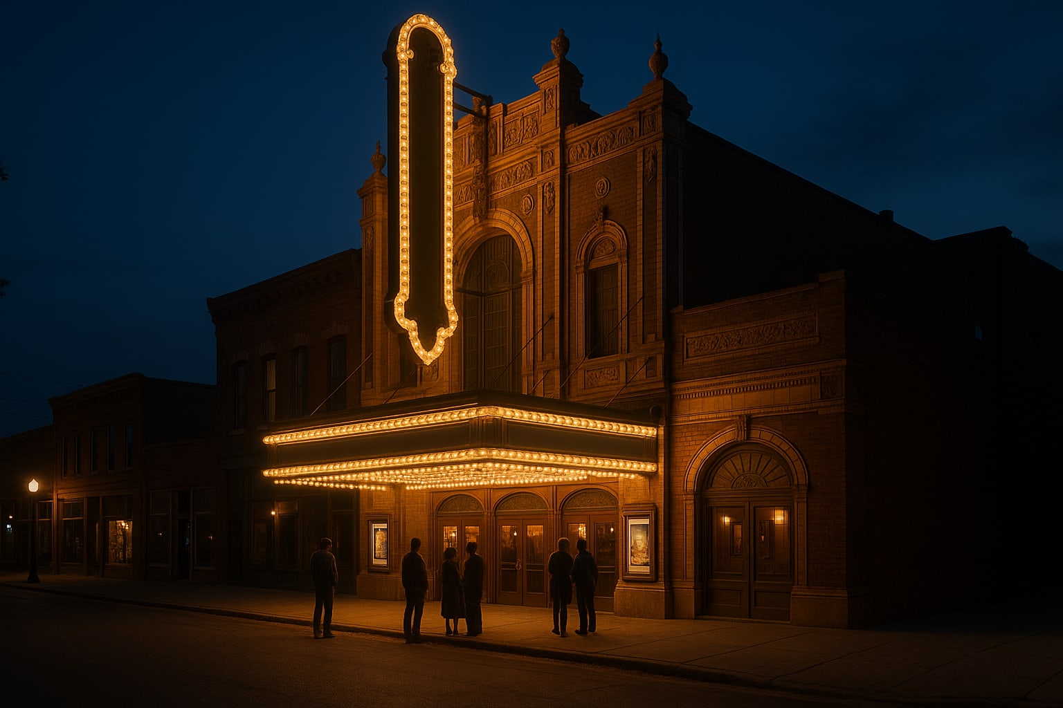 Historic single-screen theatre in downtown Downers Grove