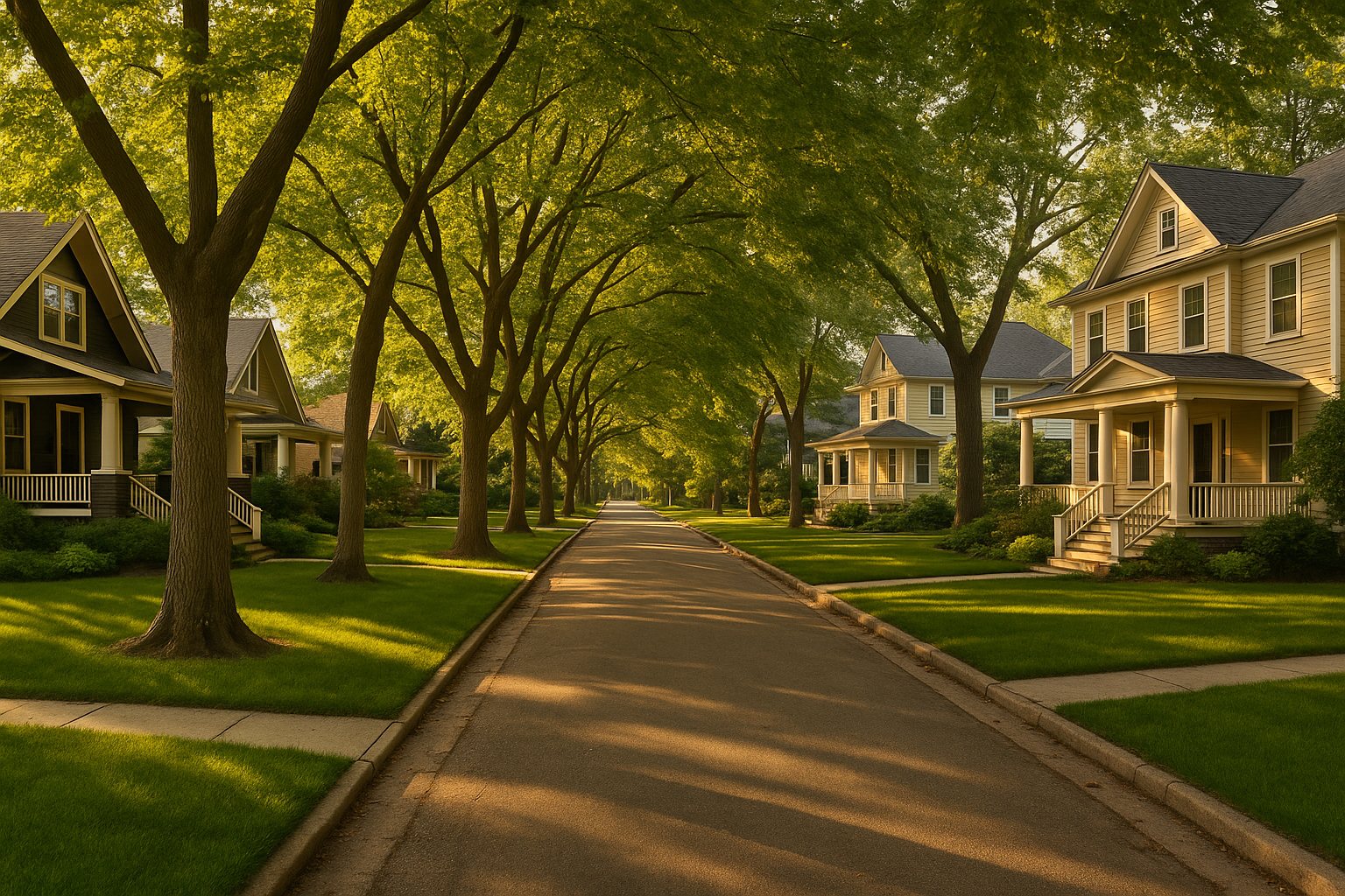 Established Wheaton neighborhood street
